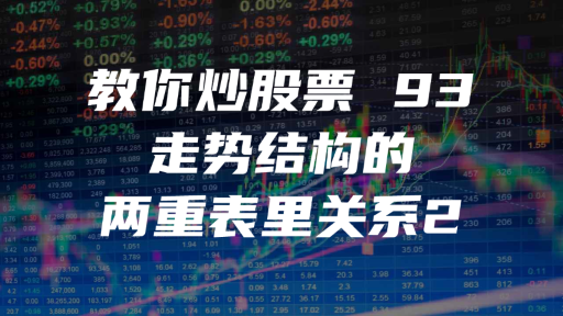 教你炒股票 93 ：走势结构的两重表里关系2