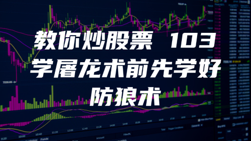 教你炒股票 103 ：学屠龙术前先学好防狼术