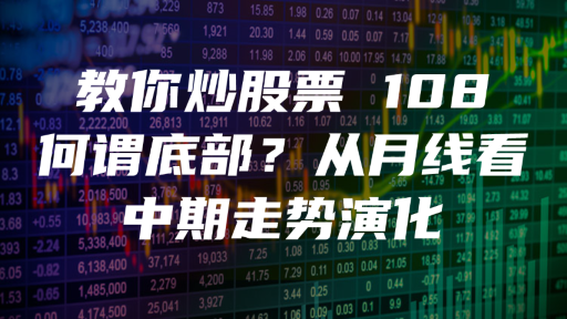 教你炒股票 108 ：何谓底部？从月线看中期走势演化